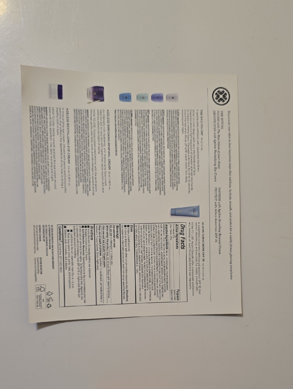 Tatcha 4 Piece Ritual Ageless Skin & Eye - Picture 2 of 10